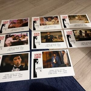 Set of 8 Lobby Cards from the Movie, “Scarface” 1983.